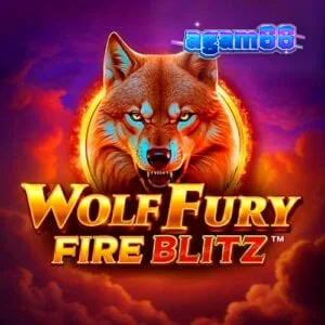 Tampilan visual slot Wolf Fury Fire Blitz dengan nuansa serigala dan api
